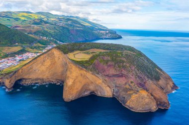 Morro Grande Caldera Sao Jorge, Azores, Portekiz.