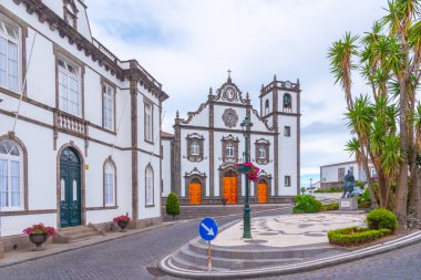 Portekiz 'in Azores kentindeki Nordeste kasabasında Sao Jorge Kilisesi.