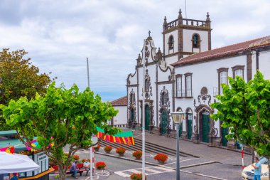 Sinyor Bom Jesus da Pedra Kilisesi Vila Franca do Campo Sao Miguel Adası, Portekiz.