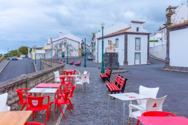 Portekiz 'in sahil kenti Vila Franca do Campo Sao Miguel, Azores.