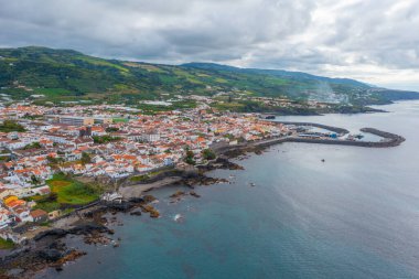 Vila Franca do Campo kasabası Sao Miguel Adası, Azores Portekiz.