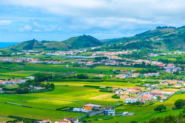 Landsbygdslandskap Faial Azorerna Portugal — Stockfoto