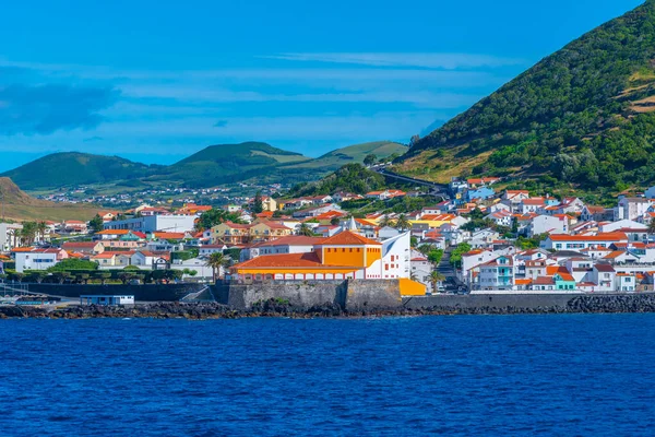 Přístav Velas Ostrově Sao Jorge Azory Portugalsko — Stock fotografie