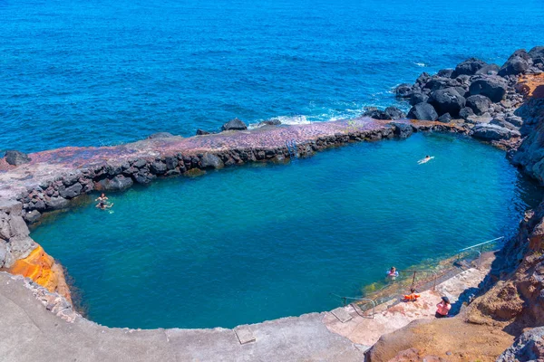 Natuurzwembad Pontinha Topo Het Eiland Sao Jorge Azoren Portugal — Stockfoto