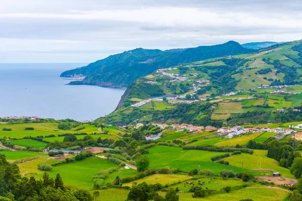 Miradouro Por Sol Ostrově Sao Miguel Portugalsko — Stock fotografie