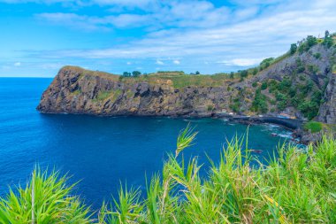 Portekiz 'deki Sao Miguel adasının kıyı şeridi.