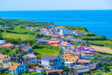 Miradouro do Pico Vermelho Sao Miguel Adası, Portekiz.