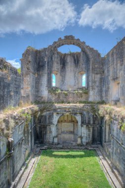 Portekiz, Tomar 'daki İsa Manastırı' ndaki bir kilisenin yıkılması..