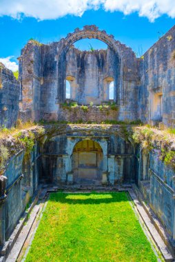 Portekiz, Tomar 'daki İsa Manastırı' ndaki bir kilisenin yıkılması..