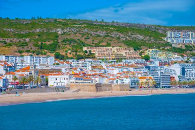 Portekiz 'in Susimbra kıyı kasabasında Forte de Santiago.