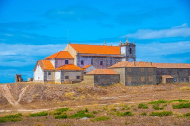 Portekiz 'deki doğal park Arrabida' daki Cabo Espichel Kilisesi 'nde..