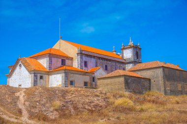 Portekiz 'deki doğal park Arrabida' daki Cabo Espichel Kilisesi 'nde..