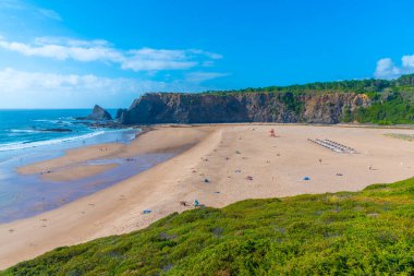 Portekiz 'deki Praia de Ohexe Manzarası.