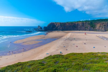 Portekiz 'deki Praia de Ohexe Manzarası.