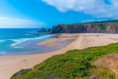 Portekiz 'deki Praia de Ohexe Manzarası.