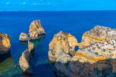 Portekiz, Lagos yakınlarındaki Ponta da Piedade uçurumları.
