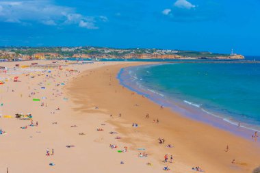 Portekiz 'de Praia da Rocha manzarası.
