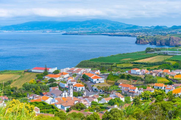 Letecký Pohled Vesnici Santo Antonio Ostrově Sao Miguel Azorách Portugalsko — Stock fotografie