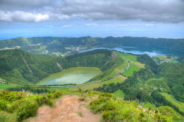 Lagoa Santiago Sao Miguel Portugal — Stockfoto