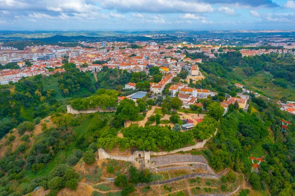 Zamek Santarem Położony Wzgórzu Nad Rzeką Tajo Portugalii — Zdjęcie stockowe