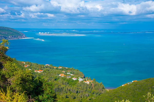 Grüne Küste Des Naturparks Arrabida Der Nähe Von Setubal Portugal — Stockfoto