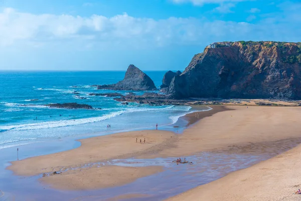 Widok Praia Odeceixe Portugalii — Zdjęcie stockowe