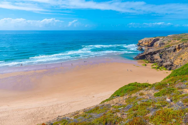 Utsikt Över Praia Monte Clerigo Portugal — Stockfoto