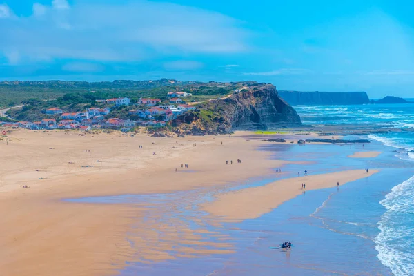 Vista Praia Monte Clerigo Portugal — Foto de Stock