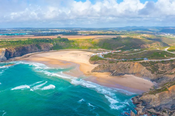 Portekiz 'deki Praia de Ohexe Manzarası.