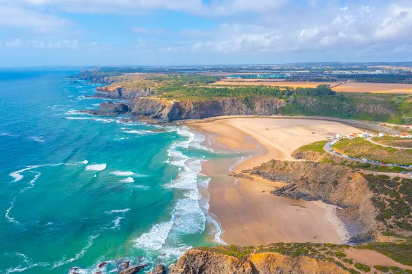 Portekiz 'deki Praia de Ohexe Manzarası.