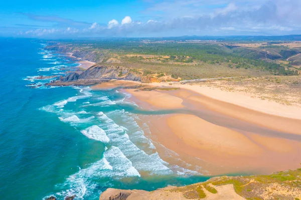 Uitzicht Praia Amoreira Portugal — Stockfoto