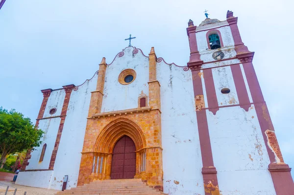 Weiße Kirche Der Portugiesischen Stadt Silves — Stockfoto