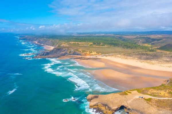 Uitzicht Praia Amoreira Portugal — Stockfoto
