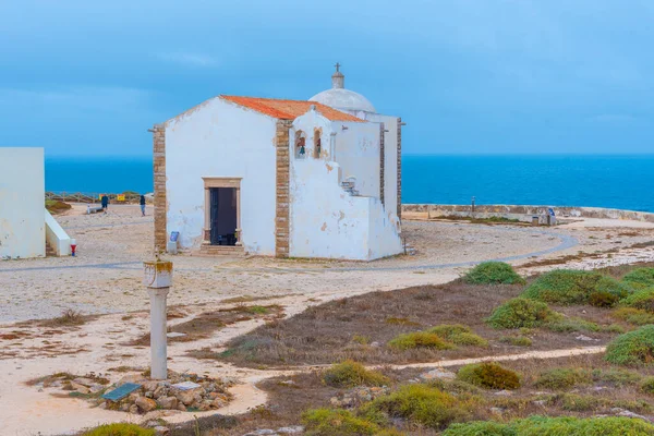 Portekiz, Sagres 'teki kalenin içindeki beyaz şapel..