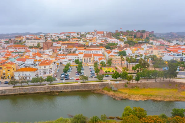 Pohled Hrad Portugalském Městě Silves — Stock fotografie