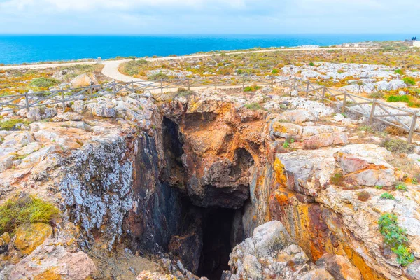 Wzmocnione Wybrzeże Sagres Portugalii — Zdjęcie stockowe