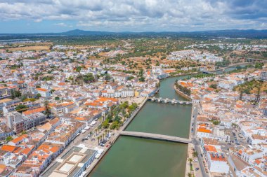 Portekiz 'in havadan görünüşü Tavira.