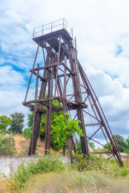 Portekiz 'deki Minas de Sao Domingo' da terk edilmiş bir maden binası..