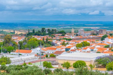 Portekiz 'in Panorama kenti Serpa.