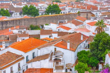 Portekiz 'in Panorama kenti Serpa.