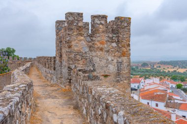 Portekiz, Serpa 'daki kale manzarası.