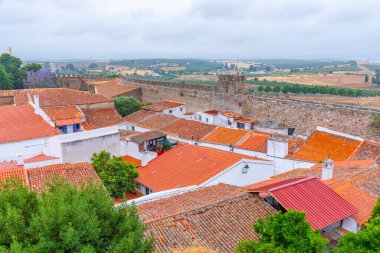 Portekiz 'in Panorama kenti Serpa.