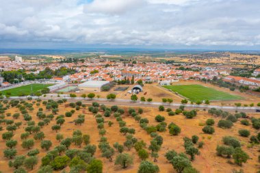 Portekiz 'in Panorama kenti Serpa.