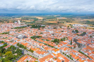 Portekiz 'in Panorama kenti Serpa.