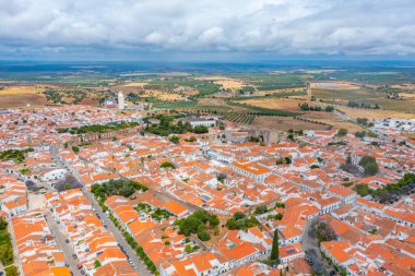 Portekiz 'in Panorama kenti Serpa.
