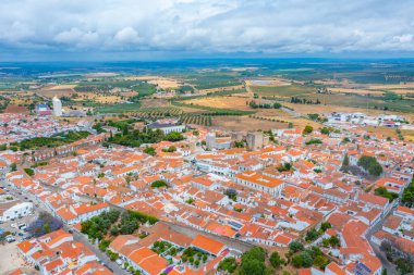 Portekiz 'in Panorama kenti Serpa.