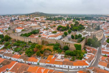 Portekiz 'in Panorama kenti Serpa.