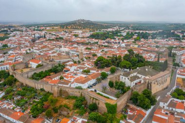 Portekiz 'in Panorama kenti Serpa.