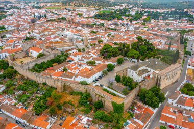 Portekiz 'in Panorama kenti Serpa.