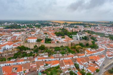 Portekiz 'in Panorama kenti Serpa.